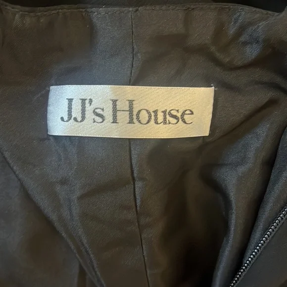 A-line High Neck Floor-Length Chiffon Lace Bridesmaid Dress - Picture 7 of 8